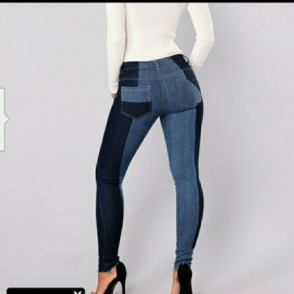 Fashion Nova Denim - 🎈Two Tone Skinny Jeans, NWOT, Sz Small